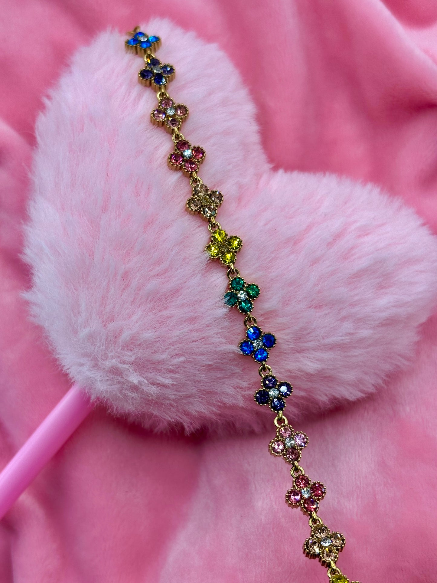 Bracelet Fleur Arc-en-ciel