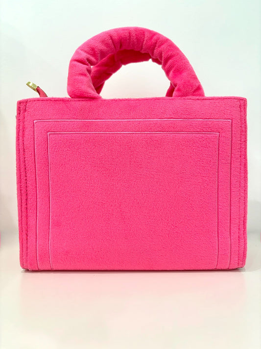 La bolsa de mano rosa