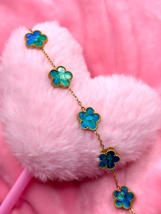 Bracelet Trèfle Océan