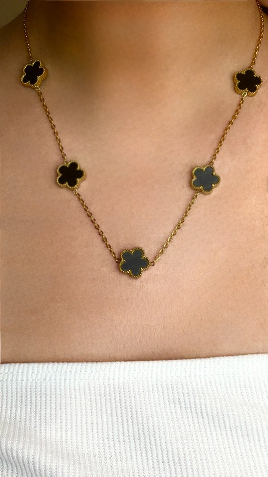 Collier Trèfle Noir Impérial