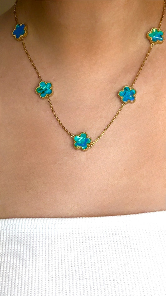 Collier Trèfle Océan